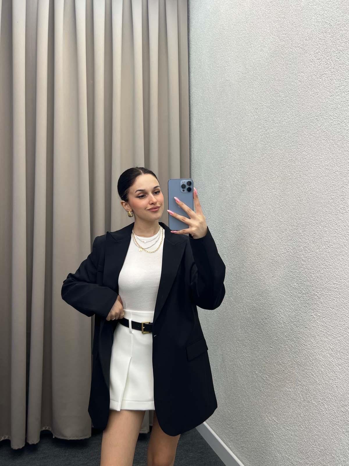 Rosto Siyah Blazer Ceket