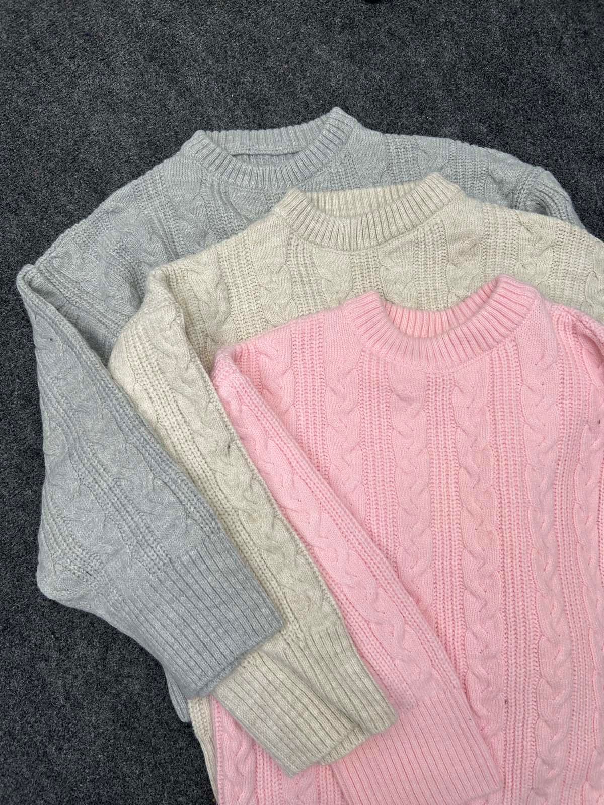 Saç Örgülü Pinterest Pembe Kazak