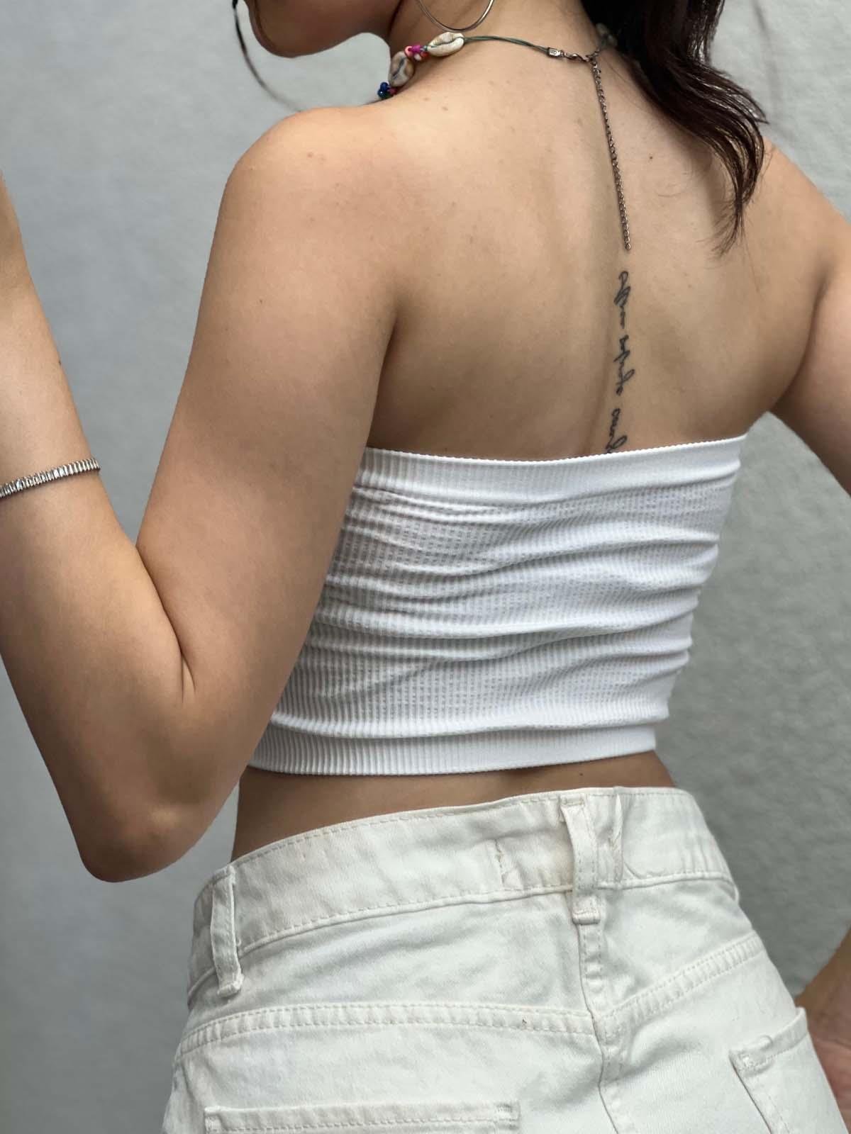 Starlight Seamless Straplez Beyaz Bondeo