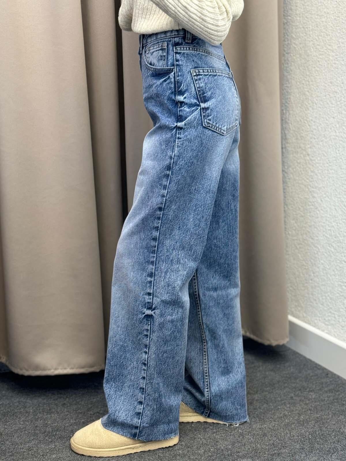 Stra Yüksek bel Straight dft Jean