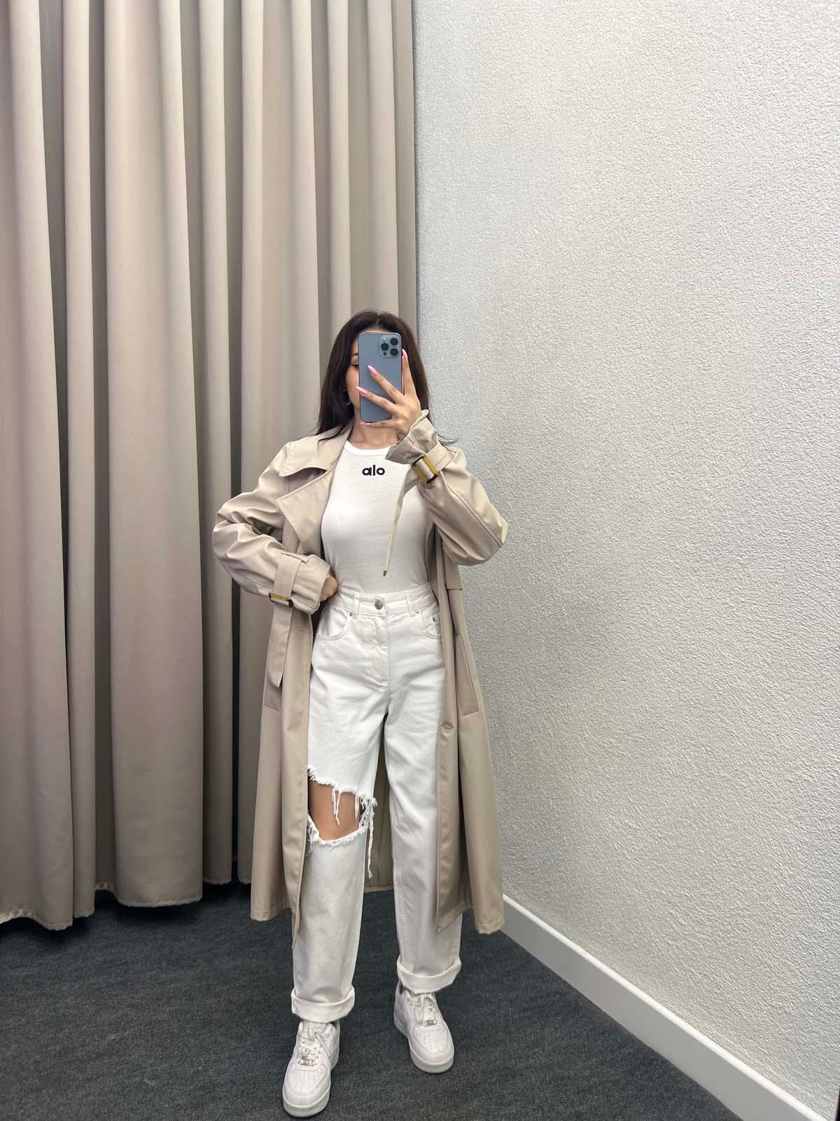 Stra Yüksek bel Straight Fit Jean 