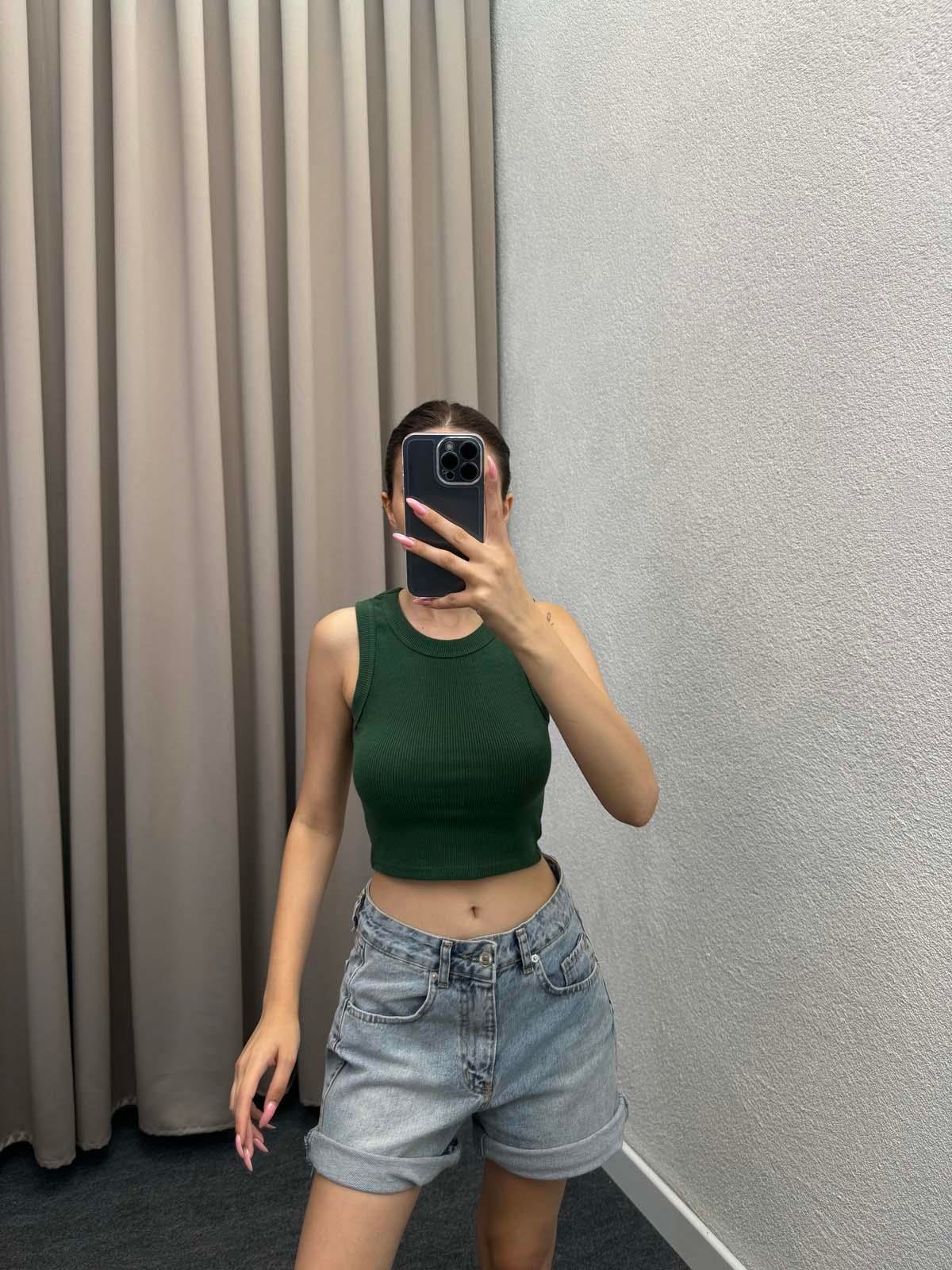 Sugar Halter Yaka Beyaz Atlet
