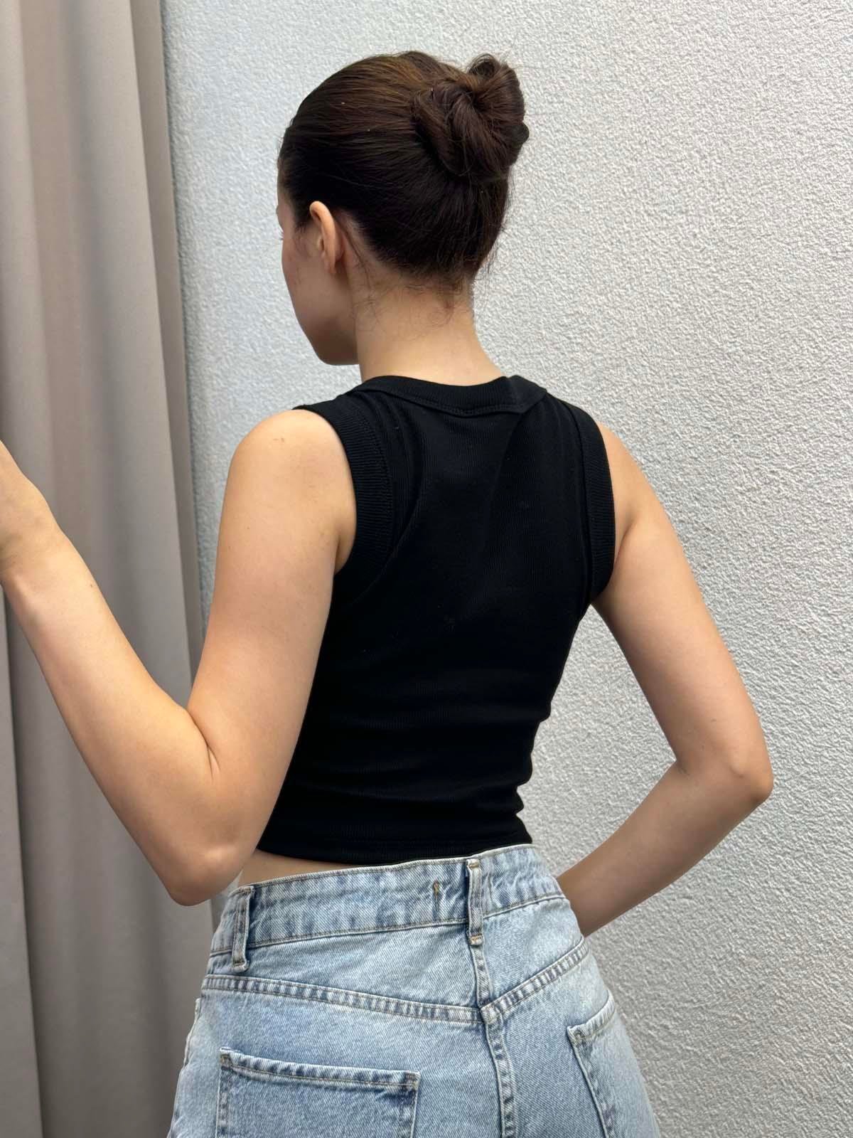 Sugar Halter Yaka Siiyah Atlet