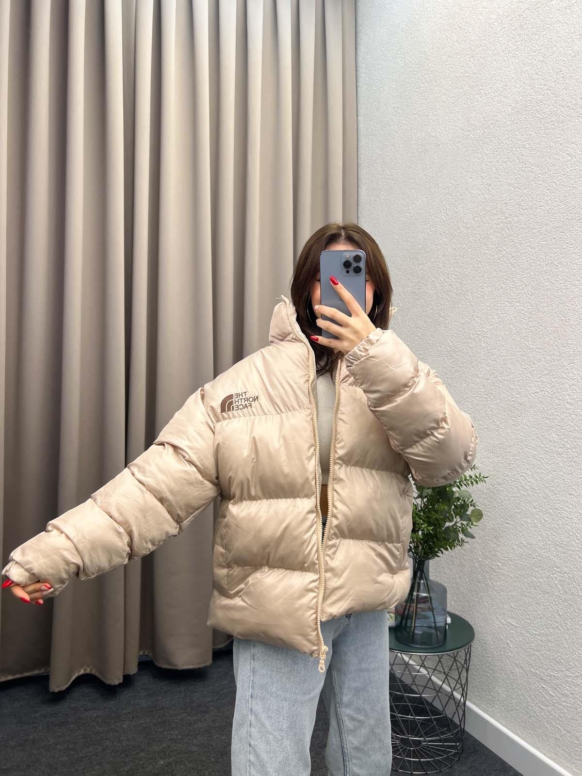 Tnf Krem Şişme Mont