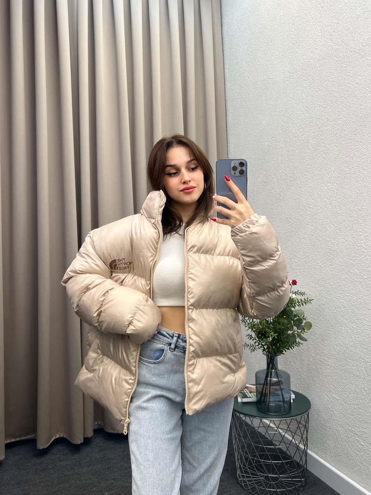 Tnf Krem Şişme Mont