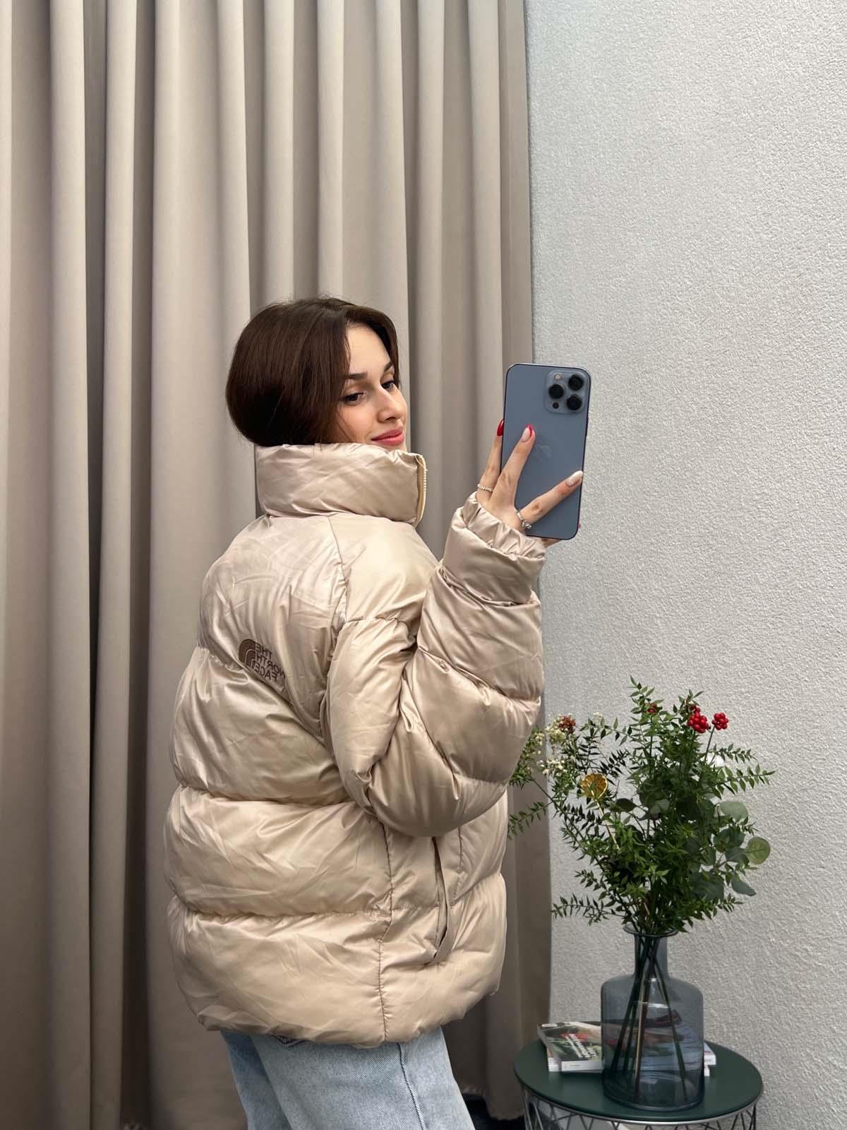 Tnf Krem Şişme Mont