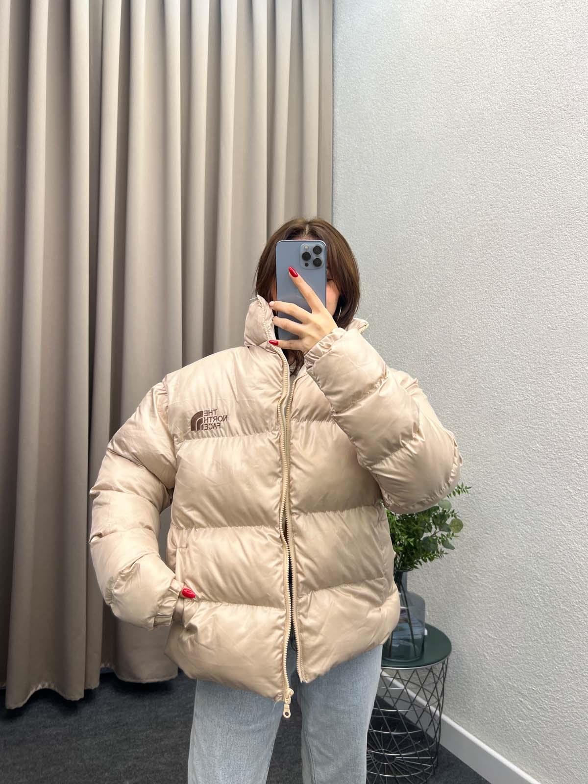 Tnf Krem Şişme Mont