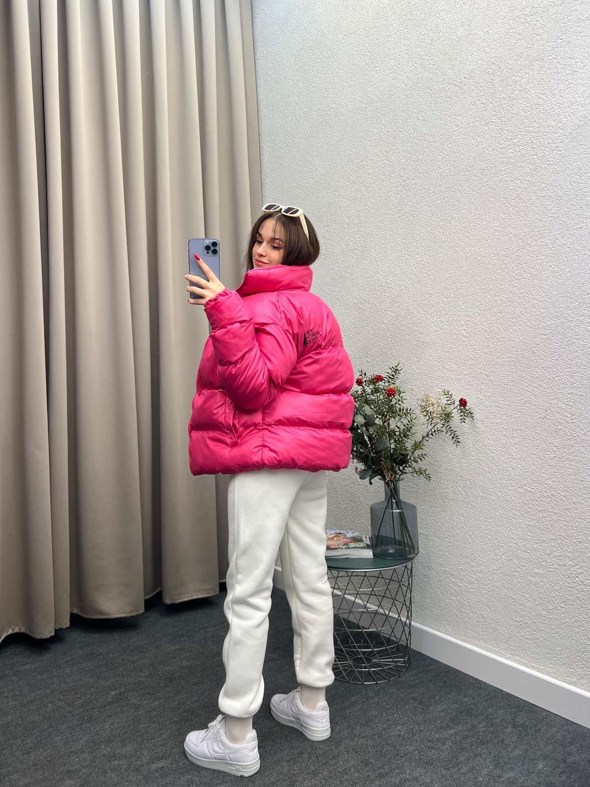 Tnf Pembe Şişme Mont