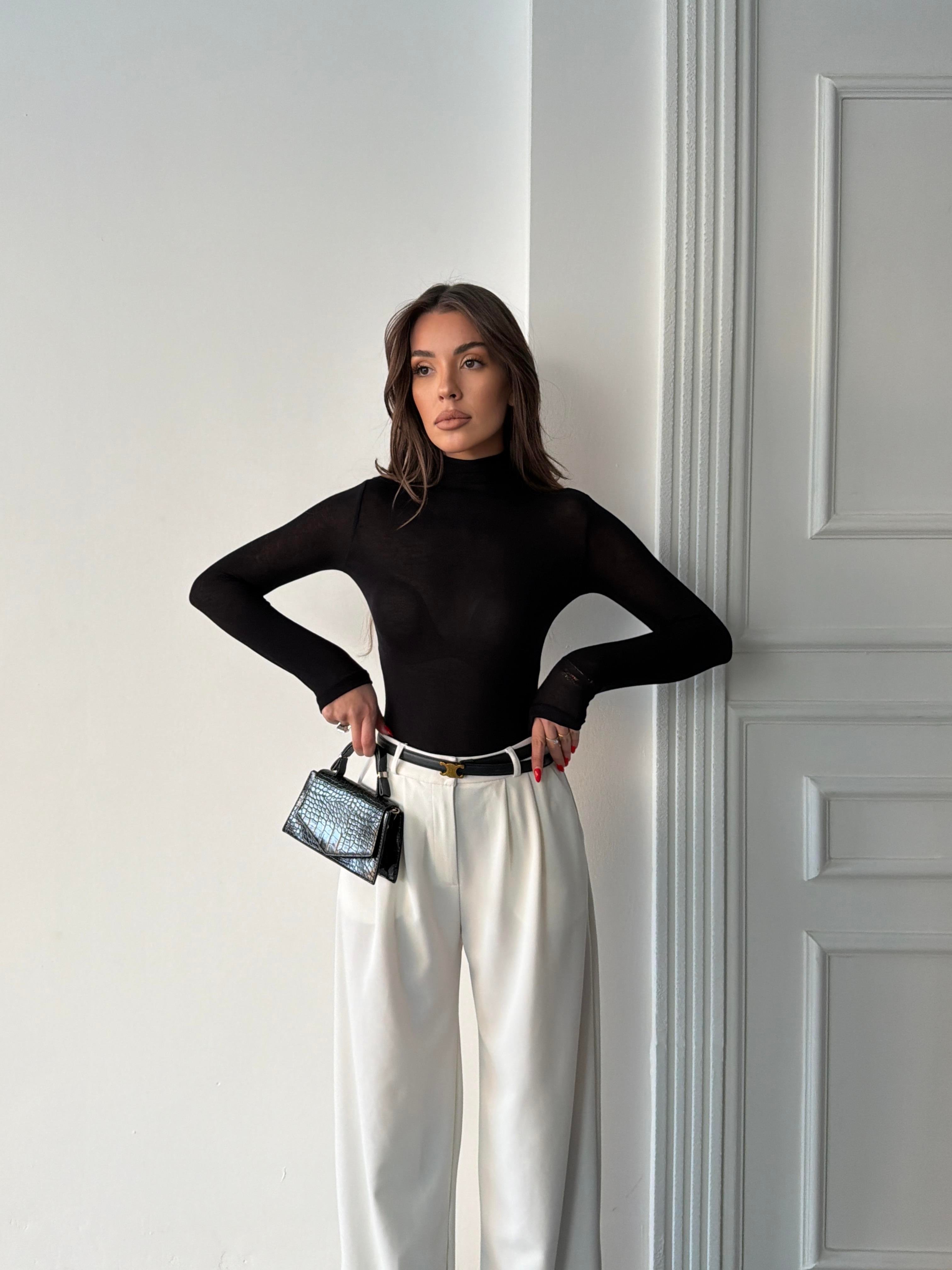 TRANSPARAN BOĞAZLI BADY SİYAH