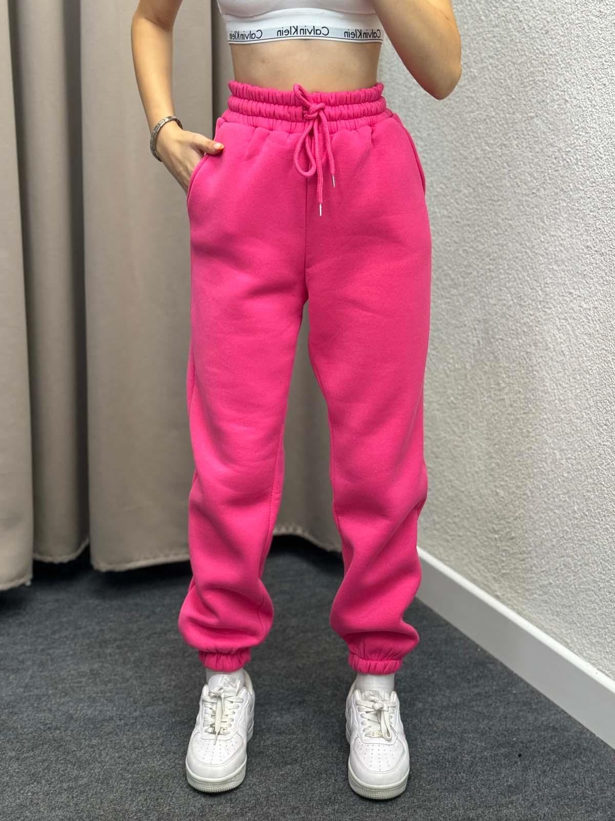 Viana Üç İplik Şardonlu Pembe Jogger