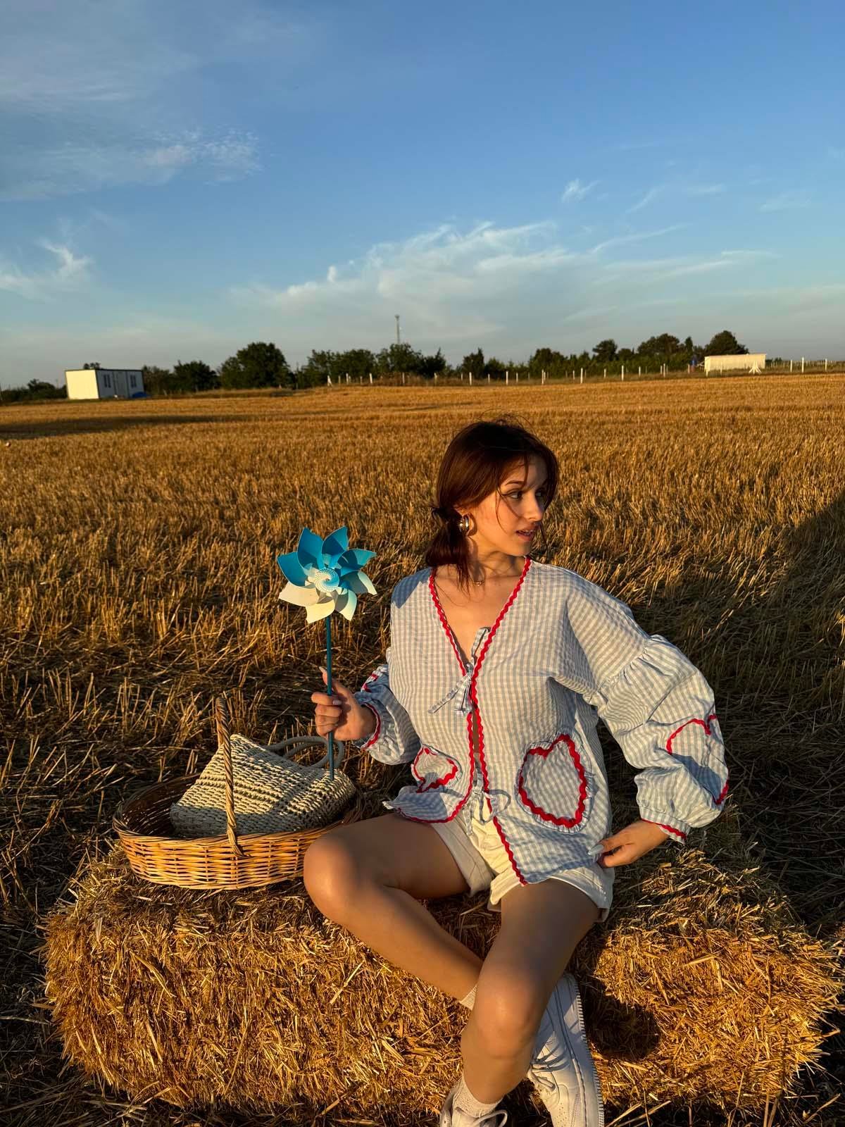 Yourlove Bebe Mavi Ekose Gömlek