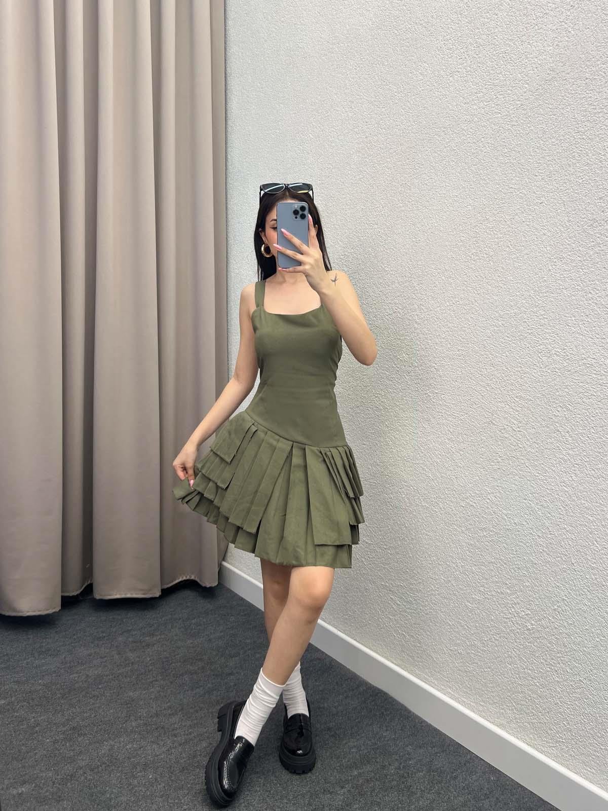 ZR Kontsrat Kalın Pilili Tulum Elbise