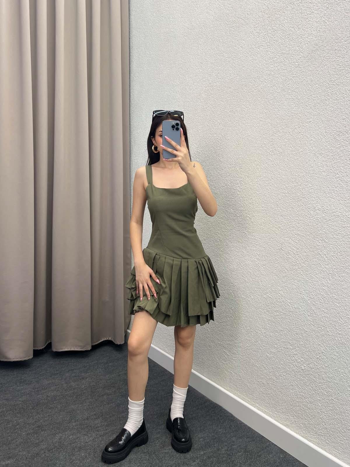 ZR Kontsrat Kalın Pilili Tulum Elbise