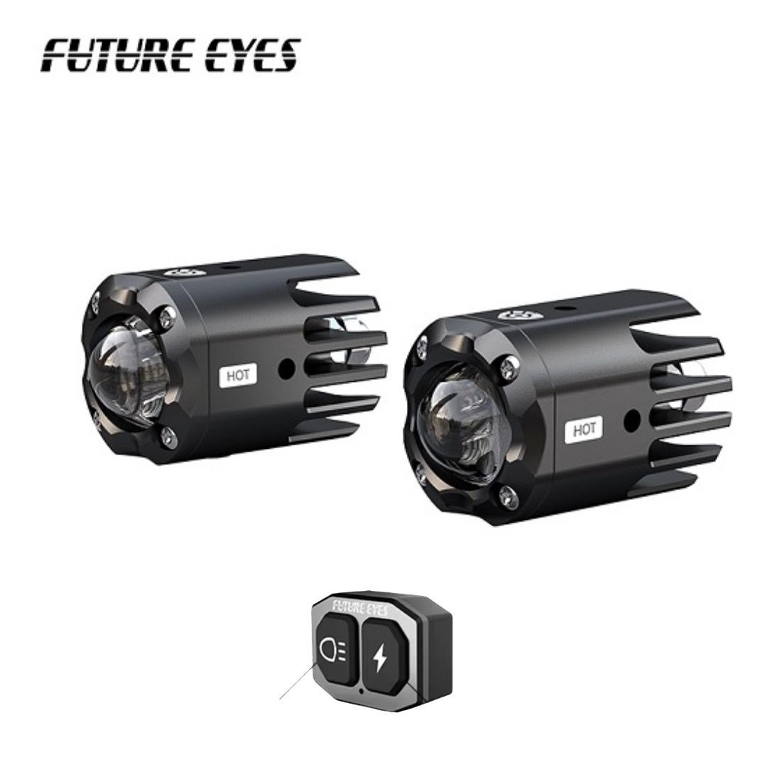 Future Eyes F150S MINI Motosiklet Sis Farı 60W (Wireless Tuş Takımı)