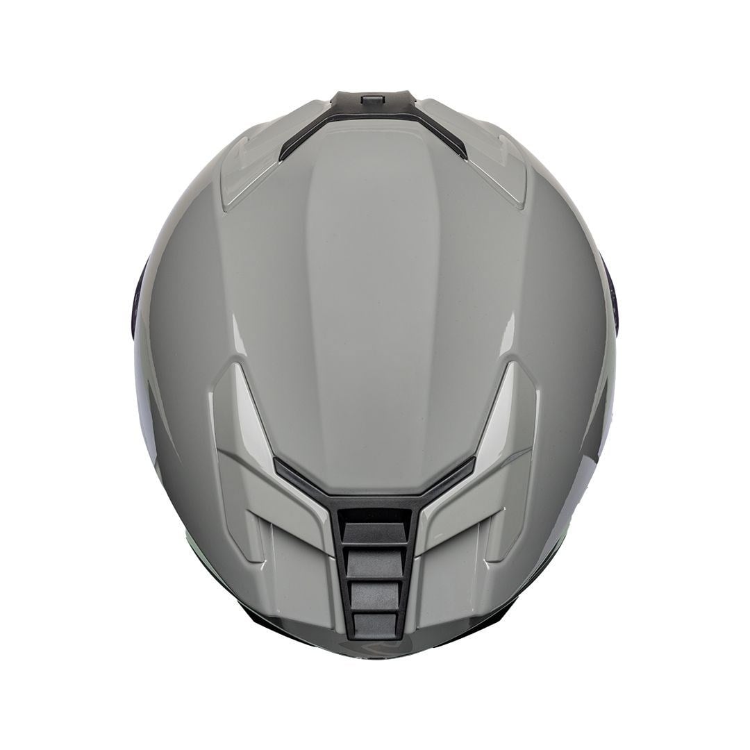 Nukro 912-SV Solid Glossy Gray Kapalı Kask 