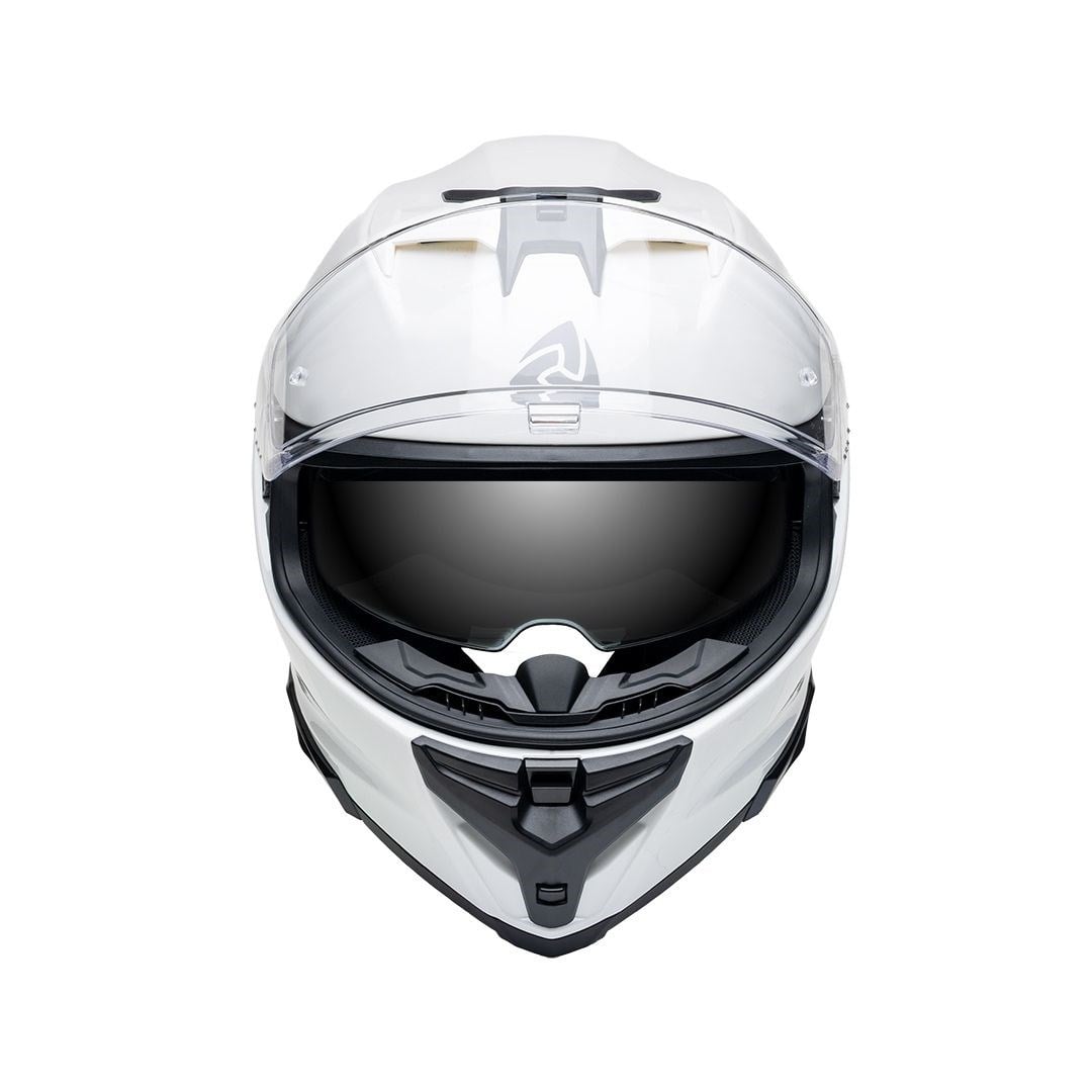 Nukro 912-SV Solid Glossy White Kapalı Kask 