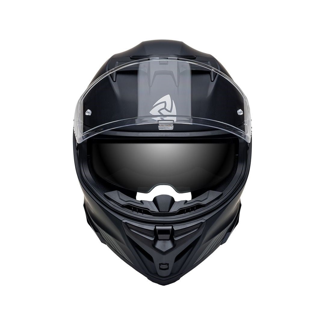 Nukro 912-SV Solid Matt Black Kapalı Kask 
