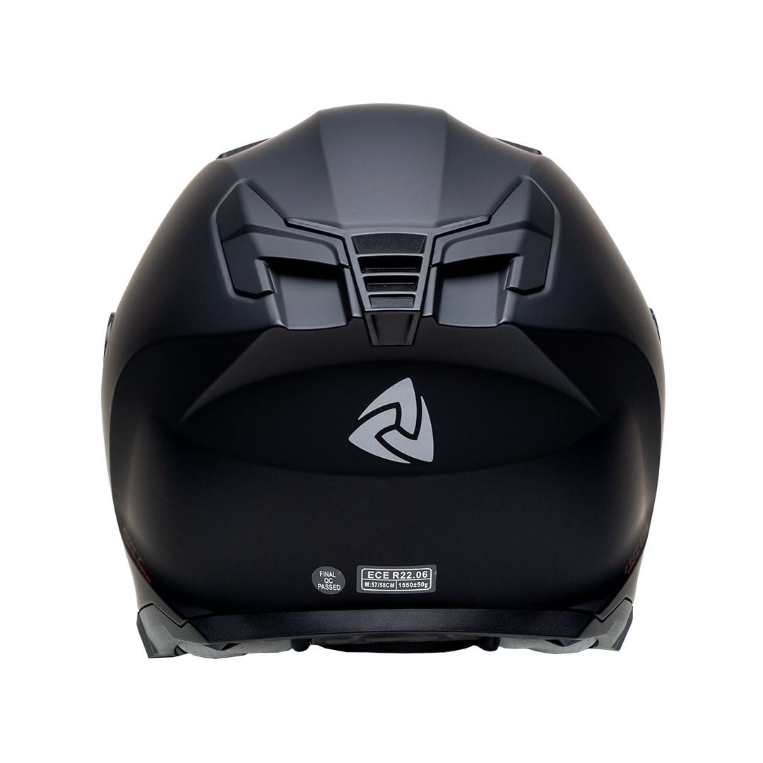 Nukro 912-SV Solid Matt Black Kapalı Kask 