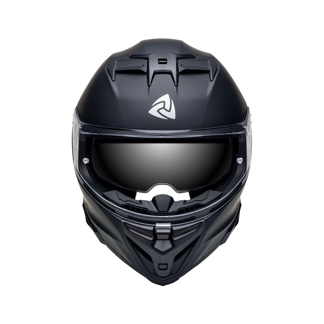 Nukro 912-SV Solid Matt Black Kapalı Kask 