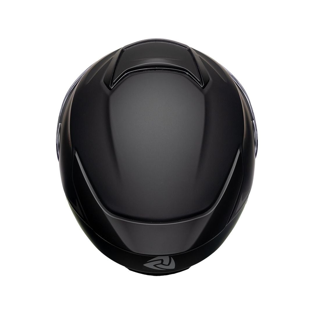 Nukro 937-SV Solid Matte Black Çene Açılır Kask 