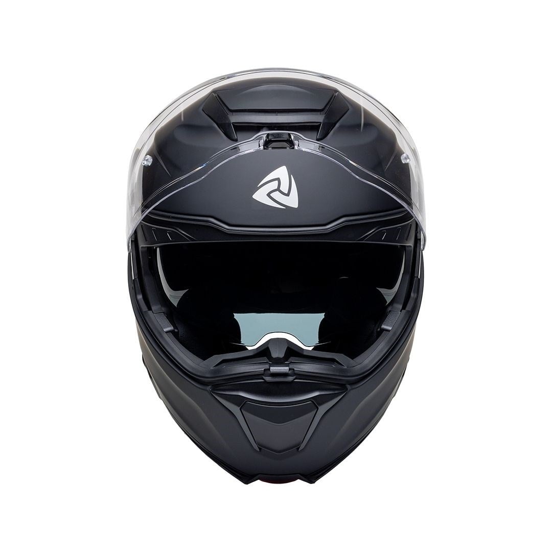 Nukro 937-SV Solid Matte Black Çene Açılır Kask 