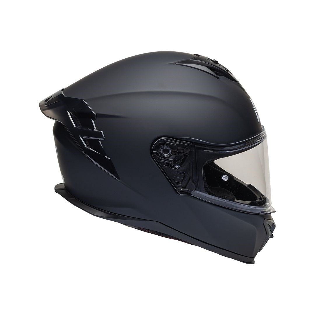 Nukro 986-A Solid Matt Black Kapalı Kask