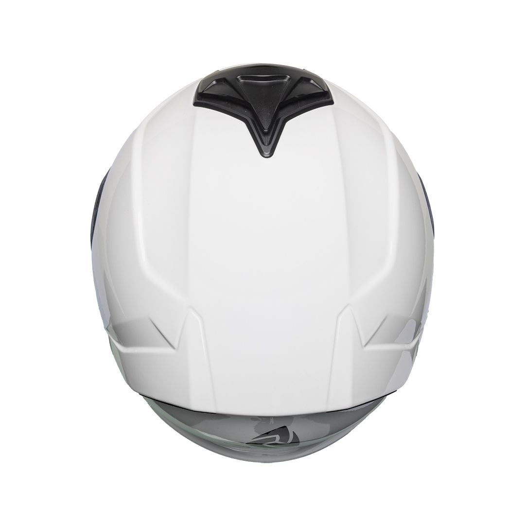 Nukro 987 Solid Glossy White Kapalı Kask 