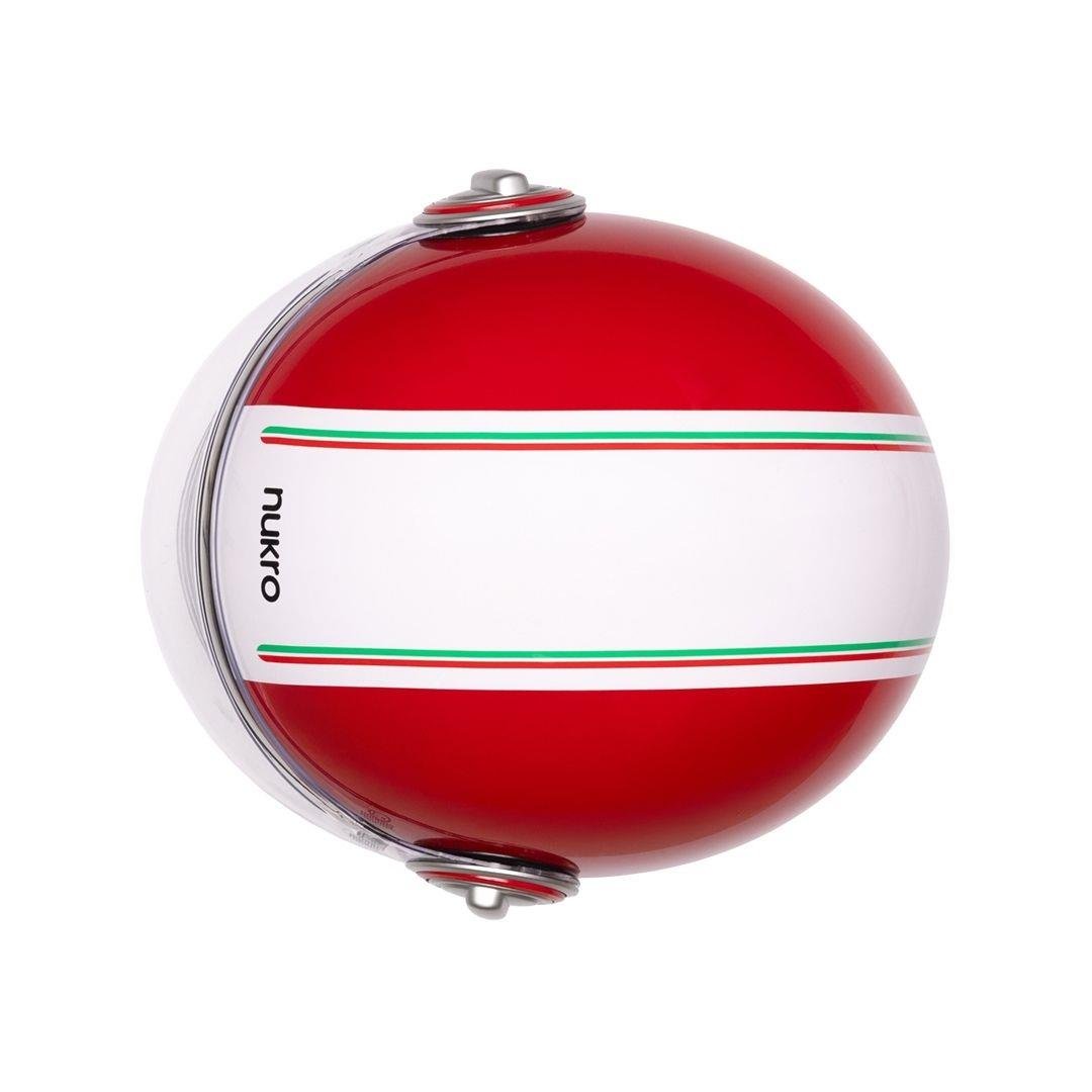 Nukro B-108 Nature Red-White Açık Kask 