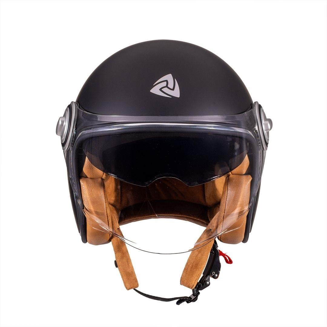 Nukro B-108 Solid Matt Black Açık Kask 