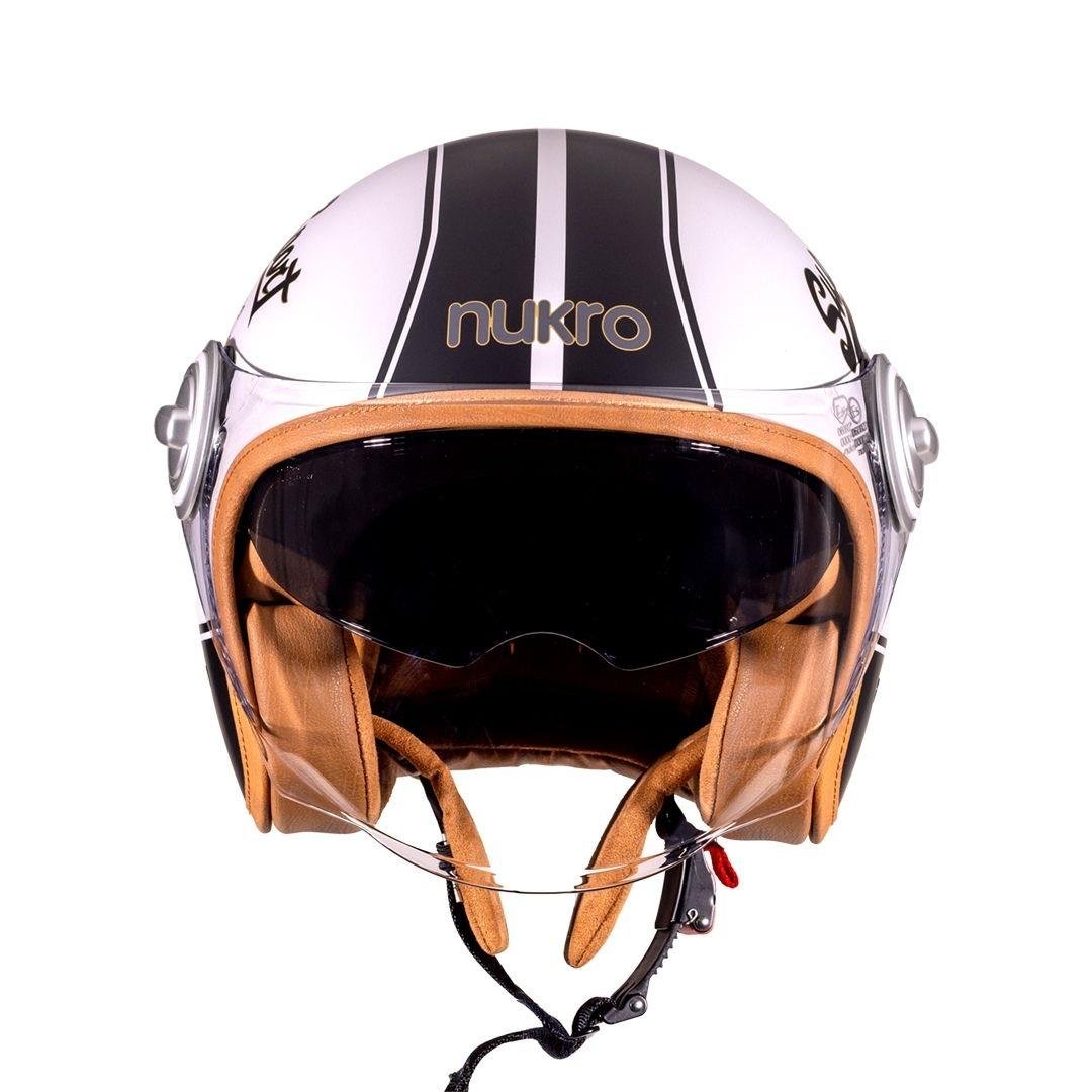 Nukro B-108 Super Sport Grey-Black Açık Kask 