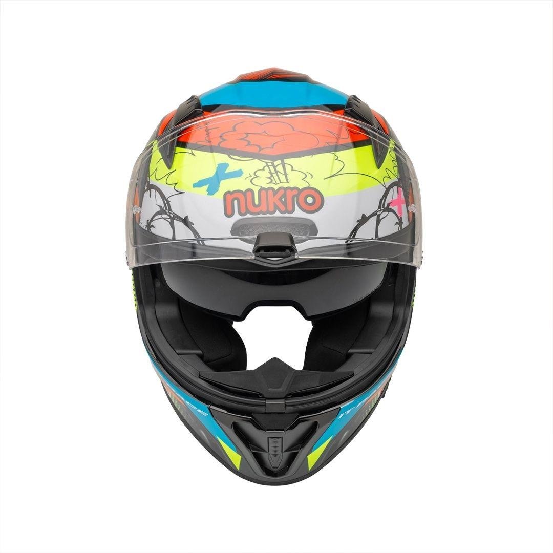 Nukro B-506 Kong Black-Red-Yellow Kapalı Kask 