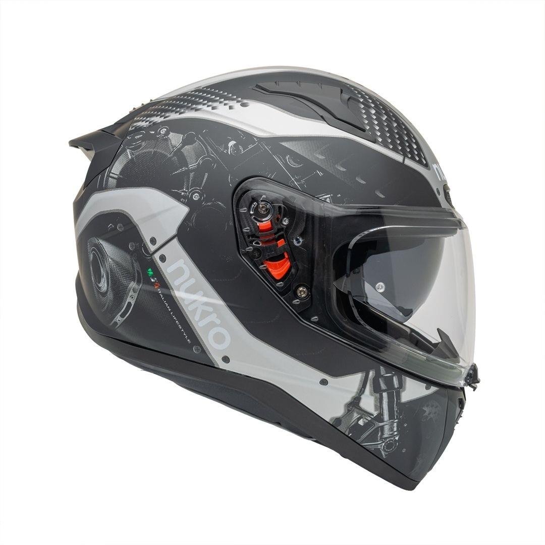 Nukro B-506 Level Black-Grey Kapalı Kask 