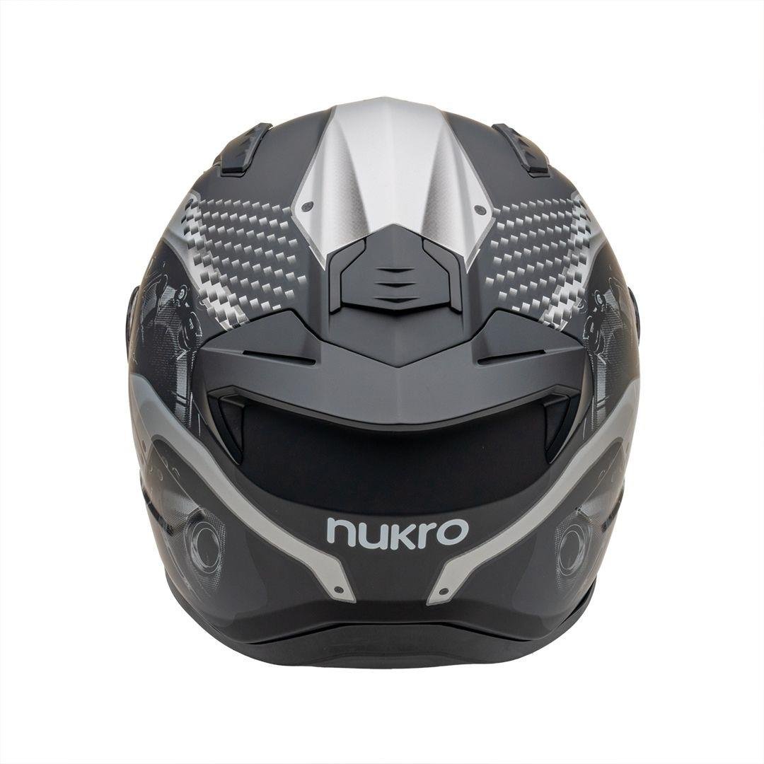 Nukro B-506 Level Black-Grey Kapalı Kask 