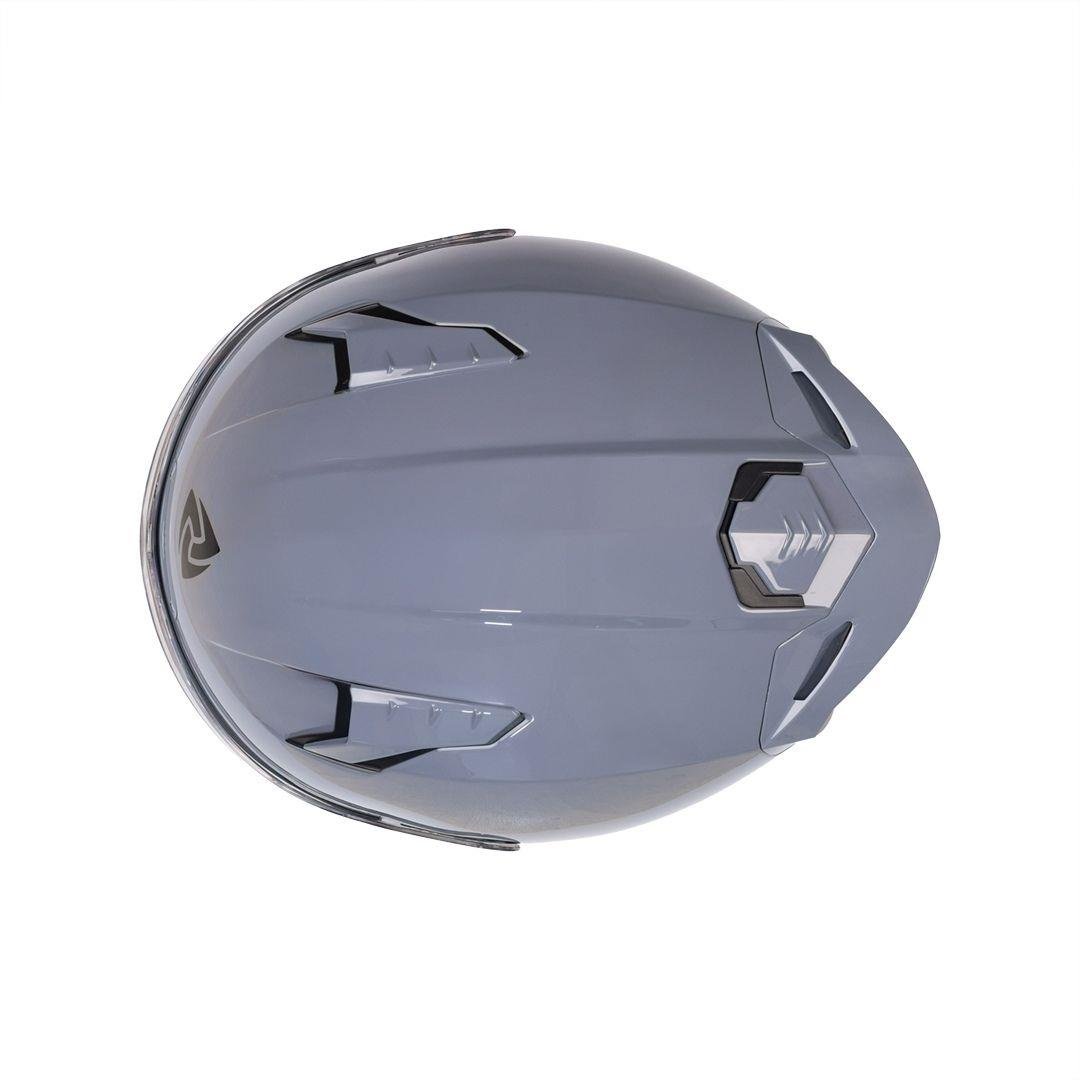 Nukro B-506 Solid Gloss Grey Kapalı Kask 