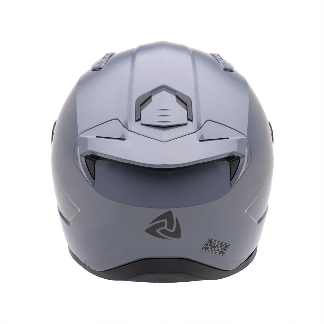 Nukro B-506 Solid Gloss Grey Kapalı Kask 