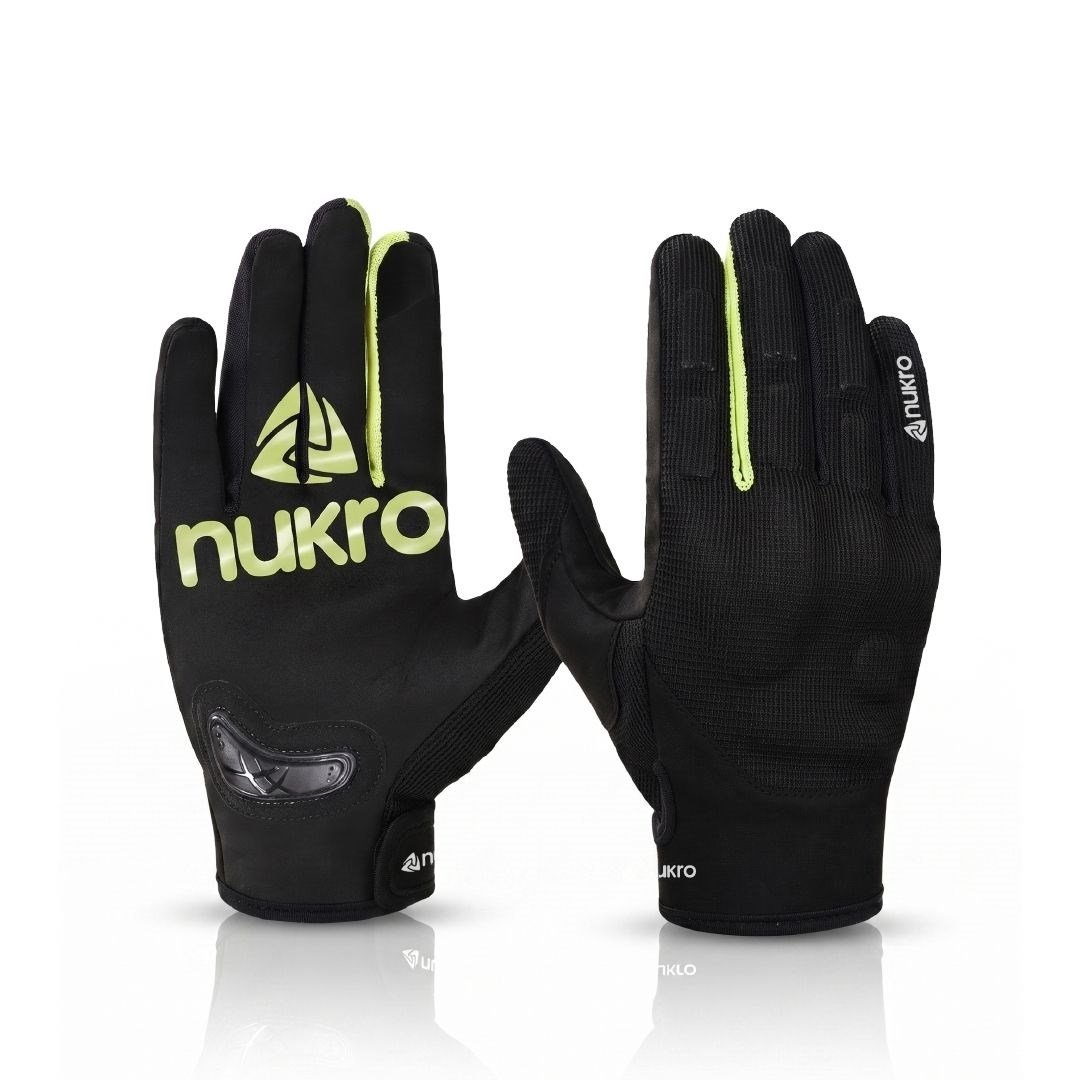 NUKRO ERVO AIR Yazlık Motosiklet Eldiveni - Neon Sarı