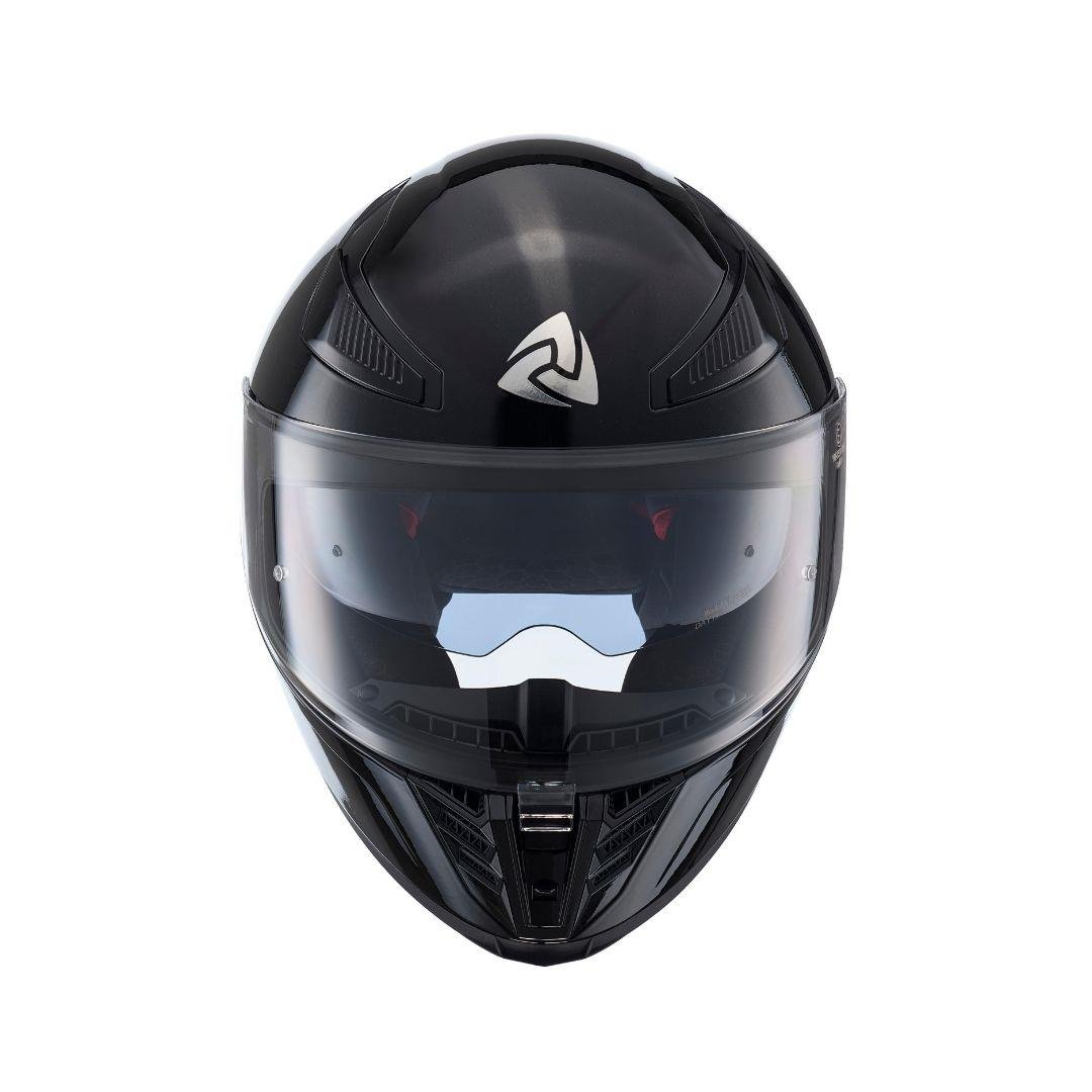 Nukro YM-853 Solid Gloss Black Kapalı Kask