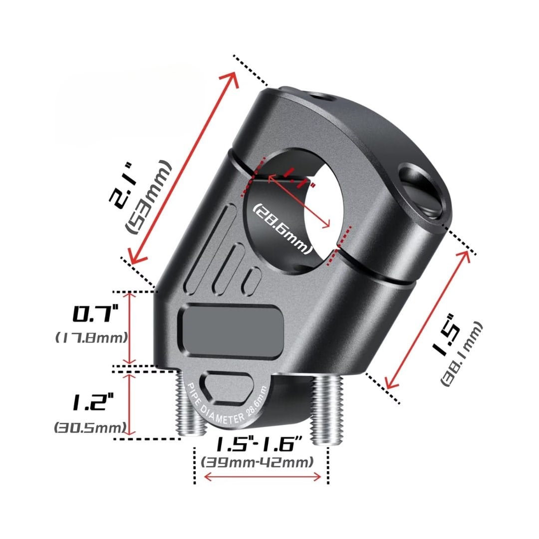 Nukropart 28mm Gidonlar İçin Gidon Yükseltme