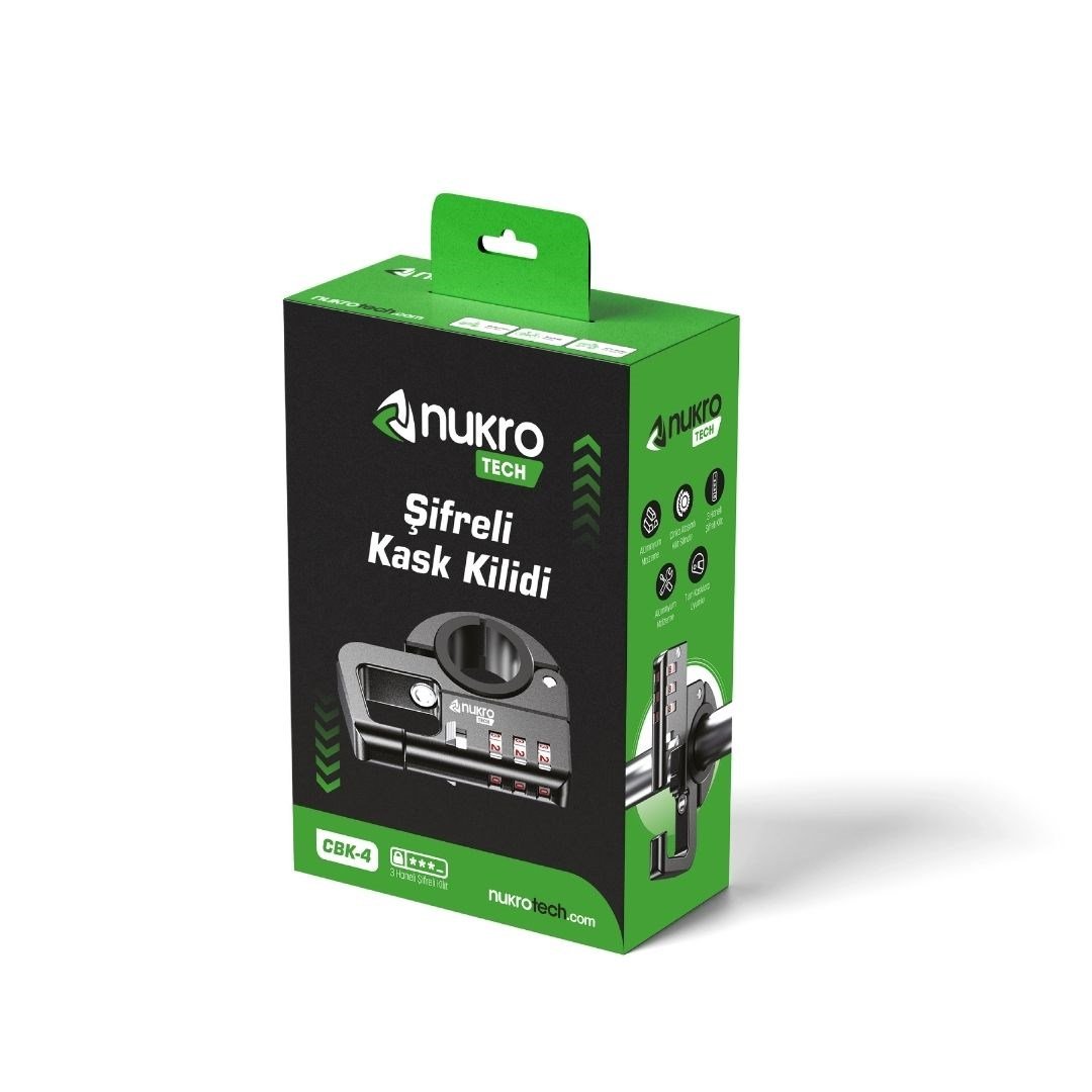 Nukrotech CBK-4 Şifreli Motosiklet Kask Kilidi 