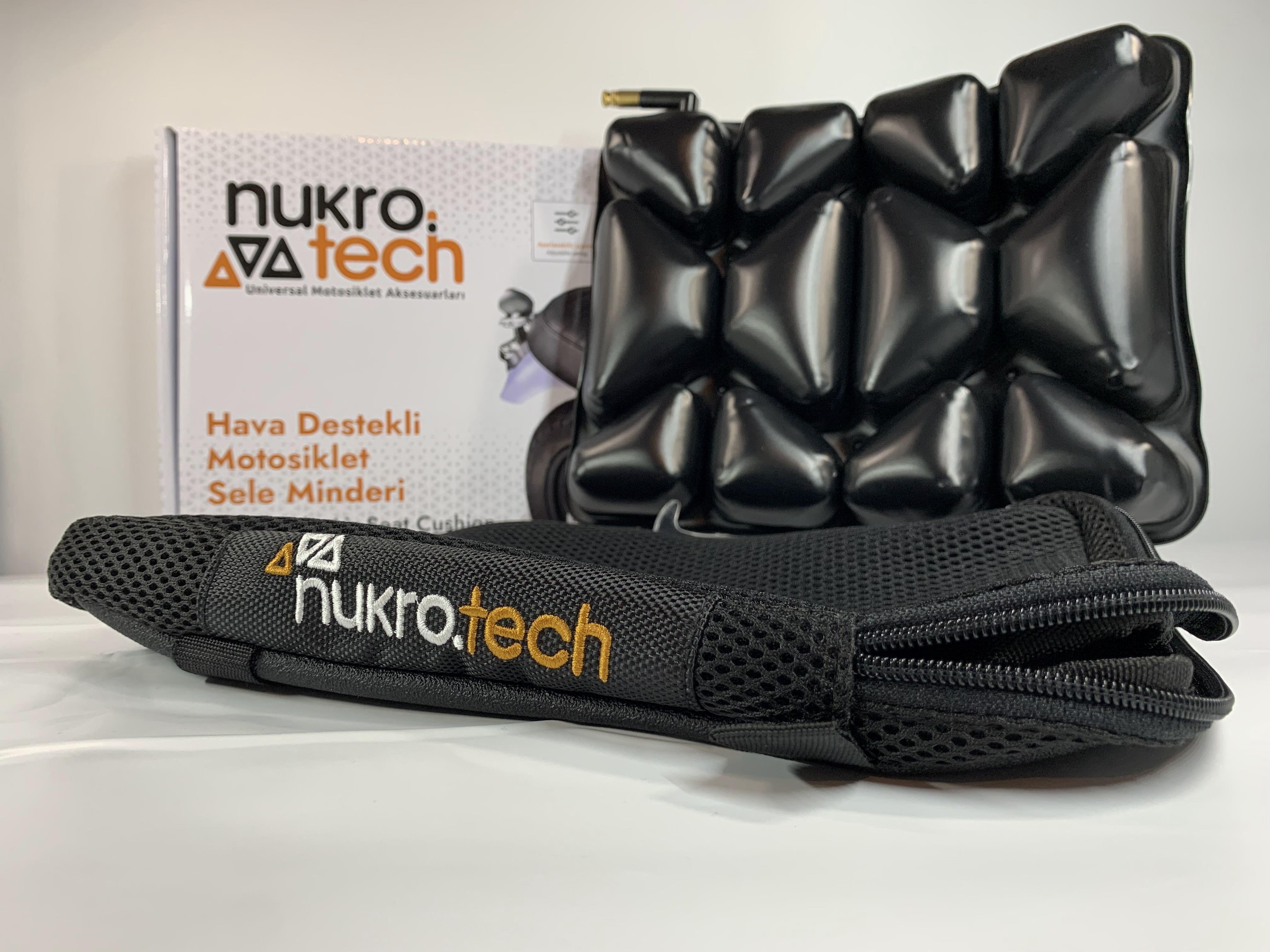 Nukrotech Nukro-Pillion Hava Destekli Motosiklet Sele Minderi