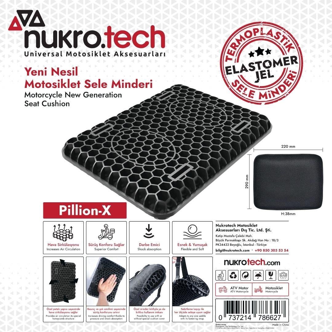 Nukrotech Pillion-X Yeni Nesil Motosiklet Sele Minderi