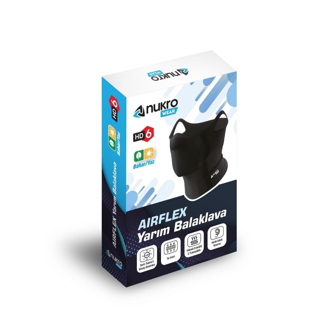 Nukrowear Airflex Kulak Askılı Yarım Balaklava