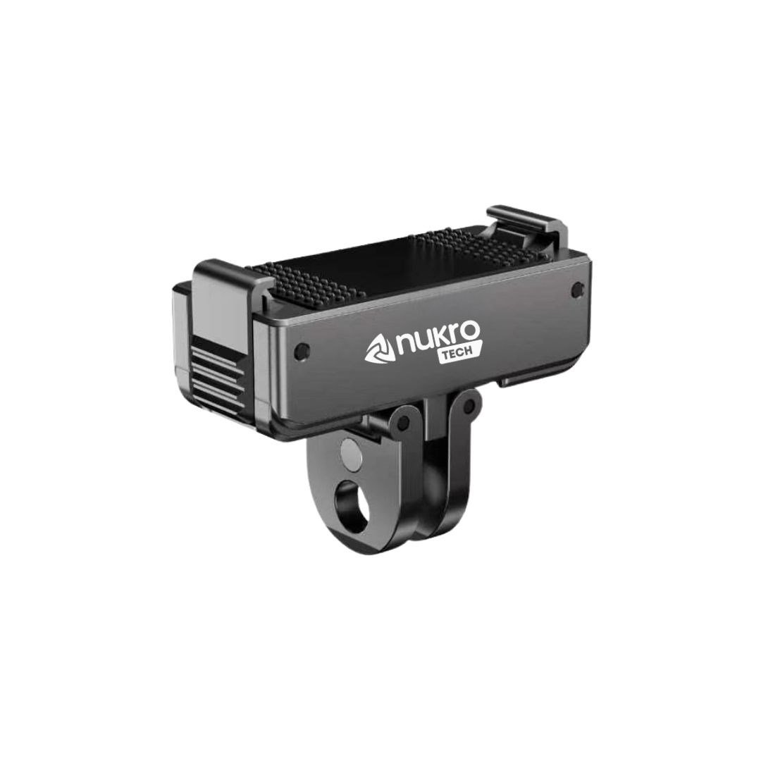 QUICKDOCK QDX4-A3 Manyetik ve Kilitli Aksiyon Kamera Montaj Adaptörü 1/4 Dişli – Action 3/4/5 Pro Uyumlu