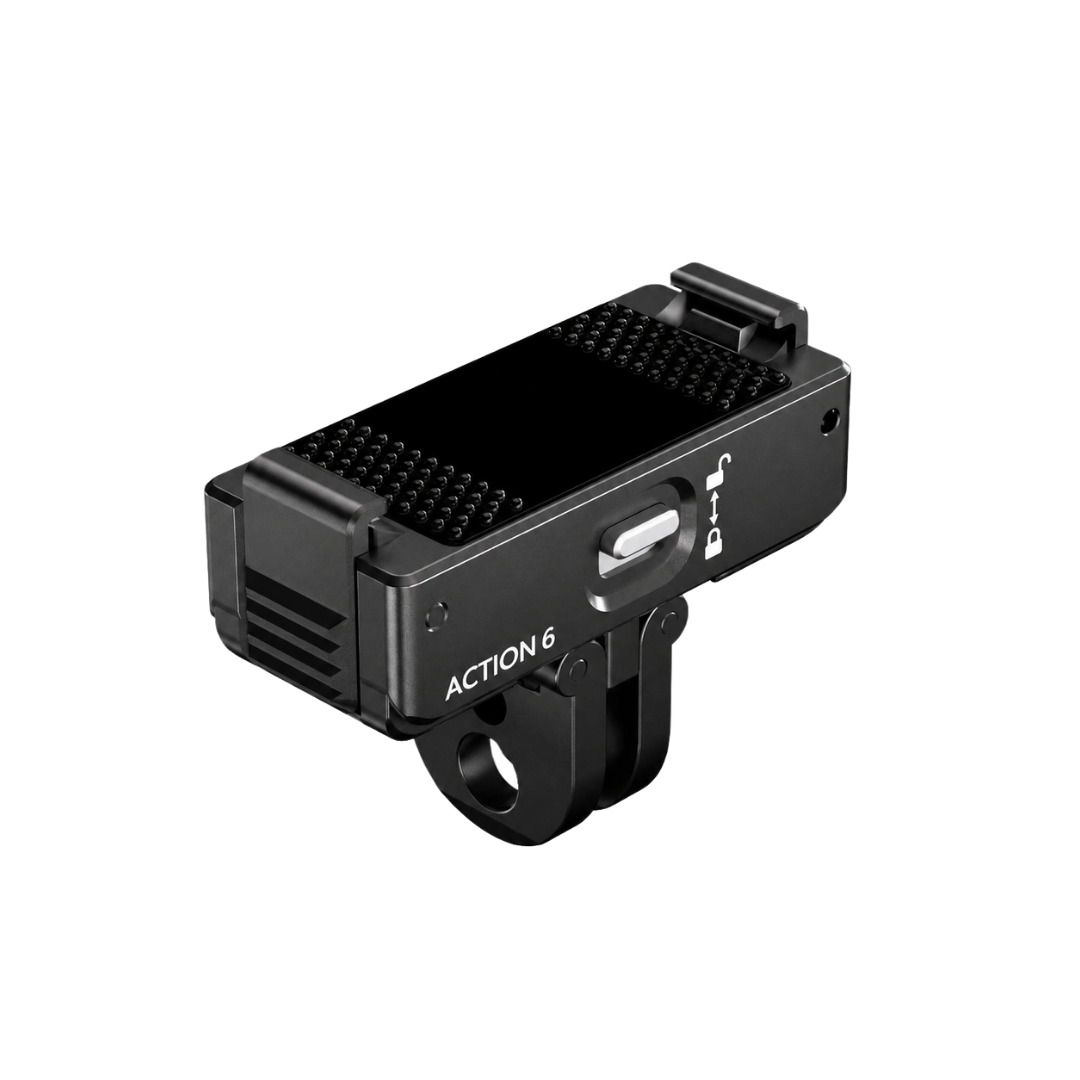 QUICKDOCK QDX4-A6 Manyetik ve Kilitli Aksiyon Kamera Montaj Adaptörü 1/4 Dişli – Action 6 Uyumlu