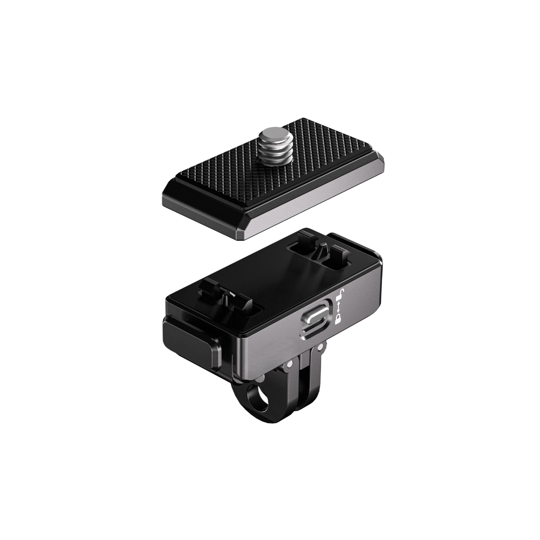 QUICKDOCK QDX5-AC Manyetik ve Kilitli Aksiyon Kamera Montaj Adaptörü 1/4 Dişli – Değiştirilebilir Aksiyon Kamera Bağlantılı