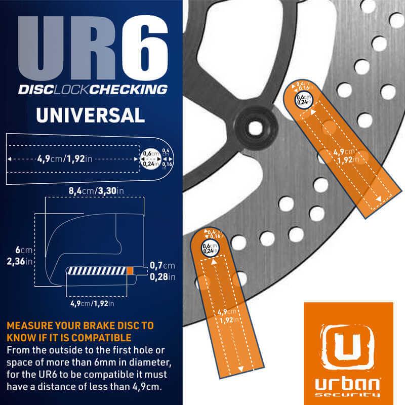 URBAN SECURITY UR6 ALARMLI DISK KILIDI 6mm PİM