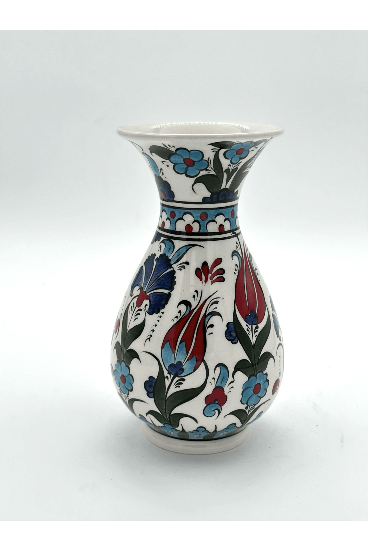 Handmade Turkish Ceramic Vase,Large Decorative Vase,Handmade Ceramic Jar With Lid,Centerpiece Vase,Table Top Decor,Home Decor