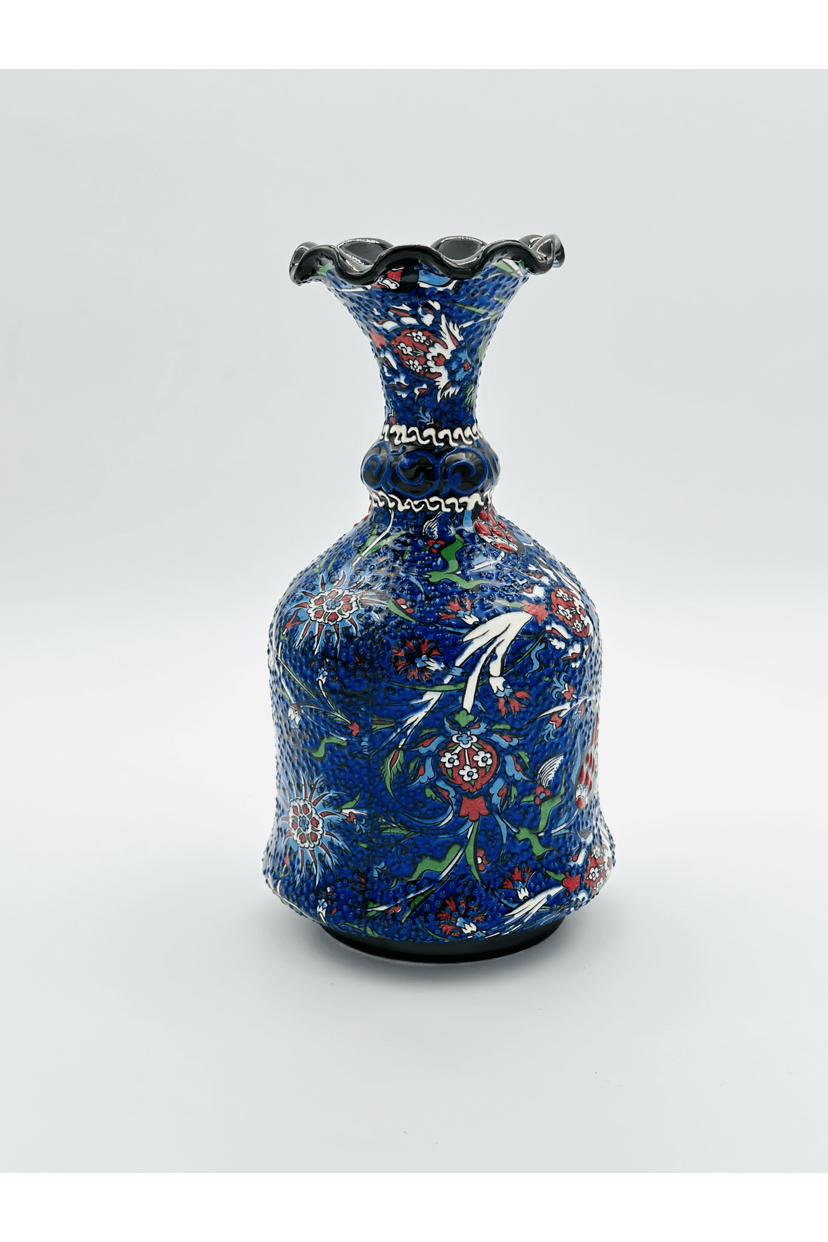 Handmade Turkish Ceramic Vase,Large Decorative Vase,Handmade Ceramic Jar With Lid,Centerpiece Vase,Table Top Decor,Home Decor