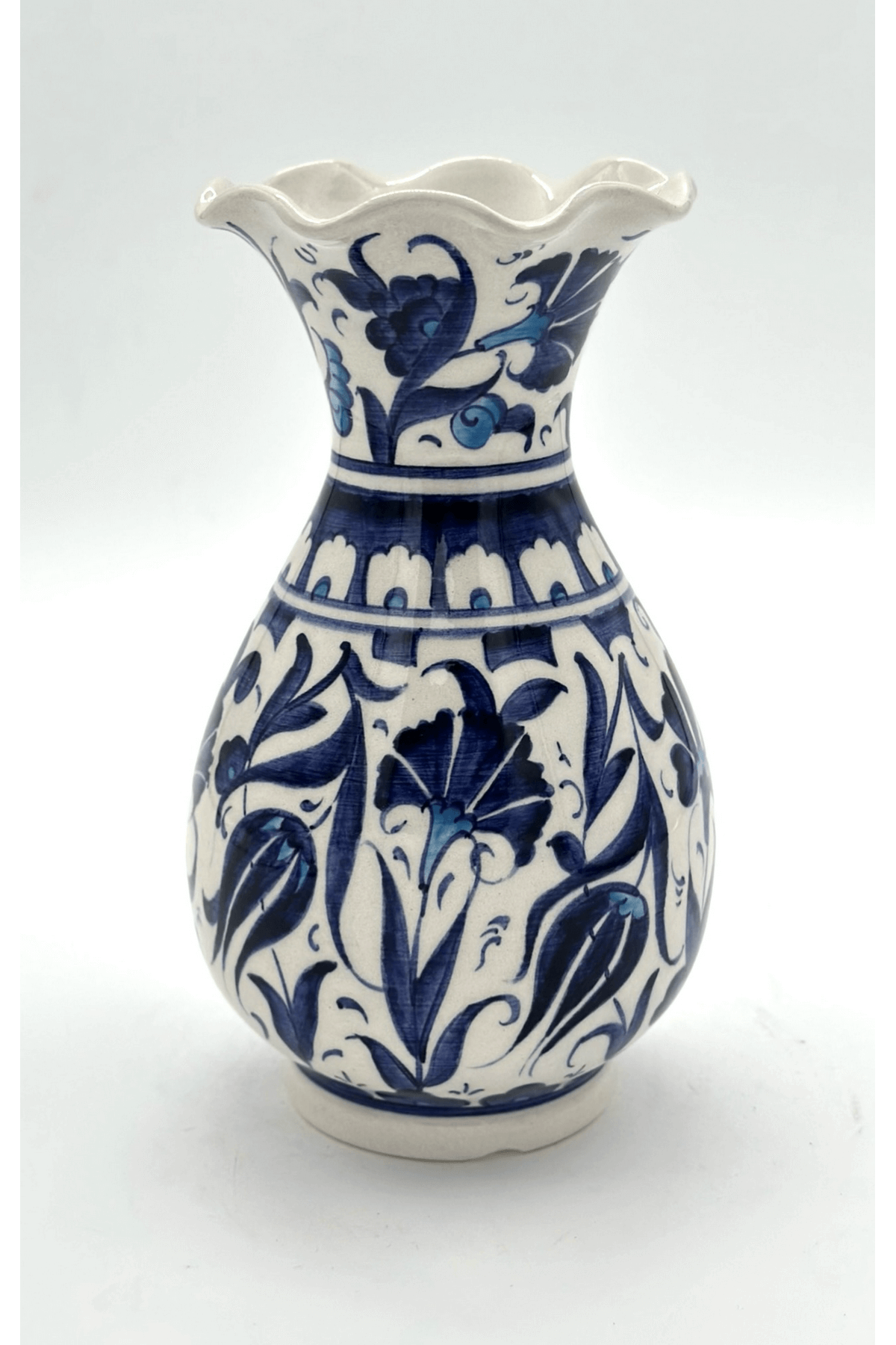 Handmade Turkish Ceramic Vase,Large Decorative Vase,Handmade Ceramic Jar With Lid,Centerpiece Vase,Table Top Decor,Home Decor