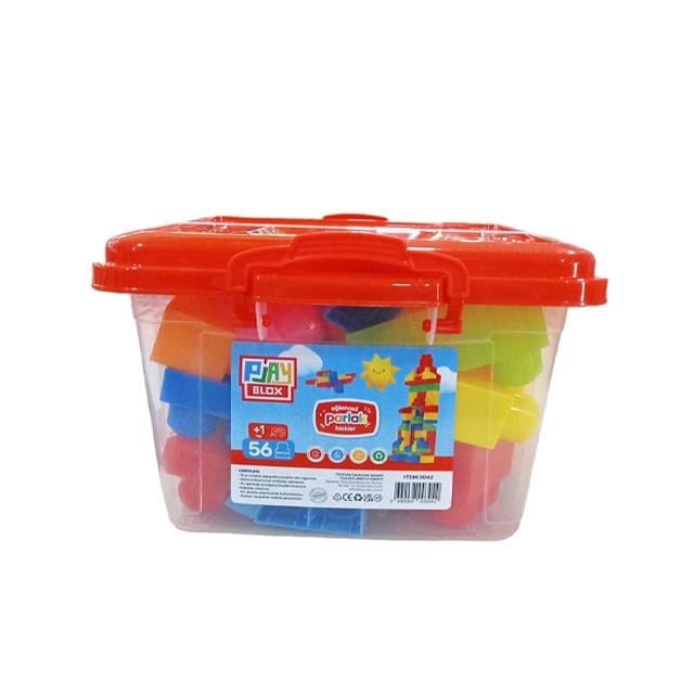 Asya 3042 Playblox Block Shine 56pcs Bucket